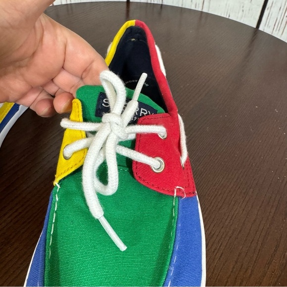 Sperry Top Slider Tuck Multicolor Primary colors block Men’s Boat Loafer Shoes 6 - Picture 5 of 15